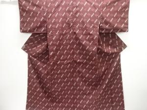 アンティーク　本場琉球絣手織り紬着物(材料)